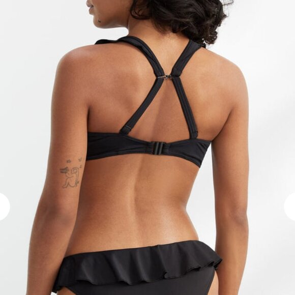 Freya Jewel Cove Ruffled Bikini Top, 36 DD - Picture 3 of 8